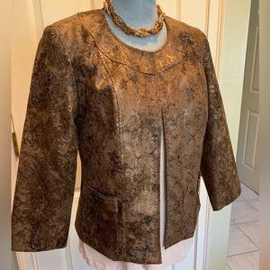 Dressbarn snakeskin look jacket size small